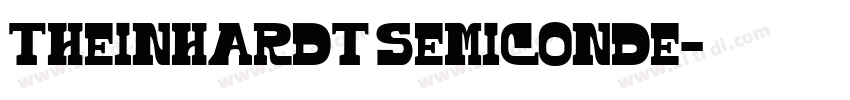 Theinhardt SemiConde字体转换